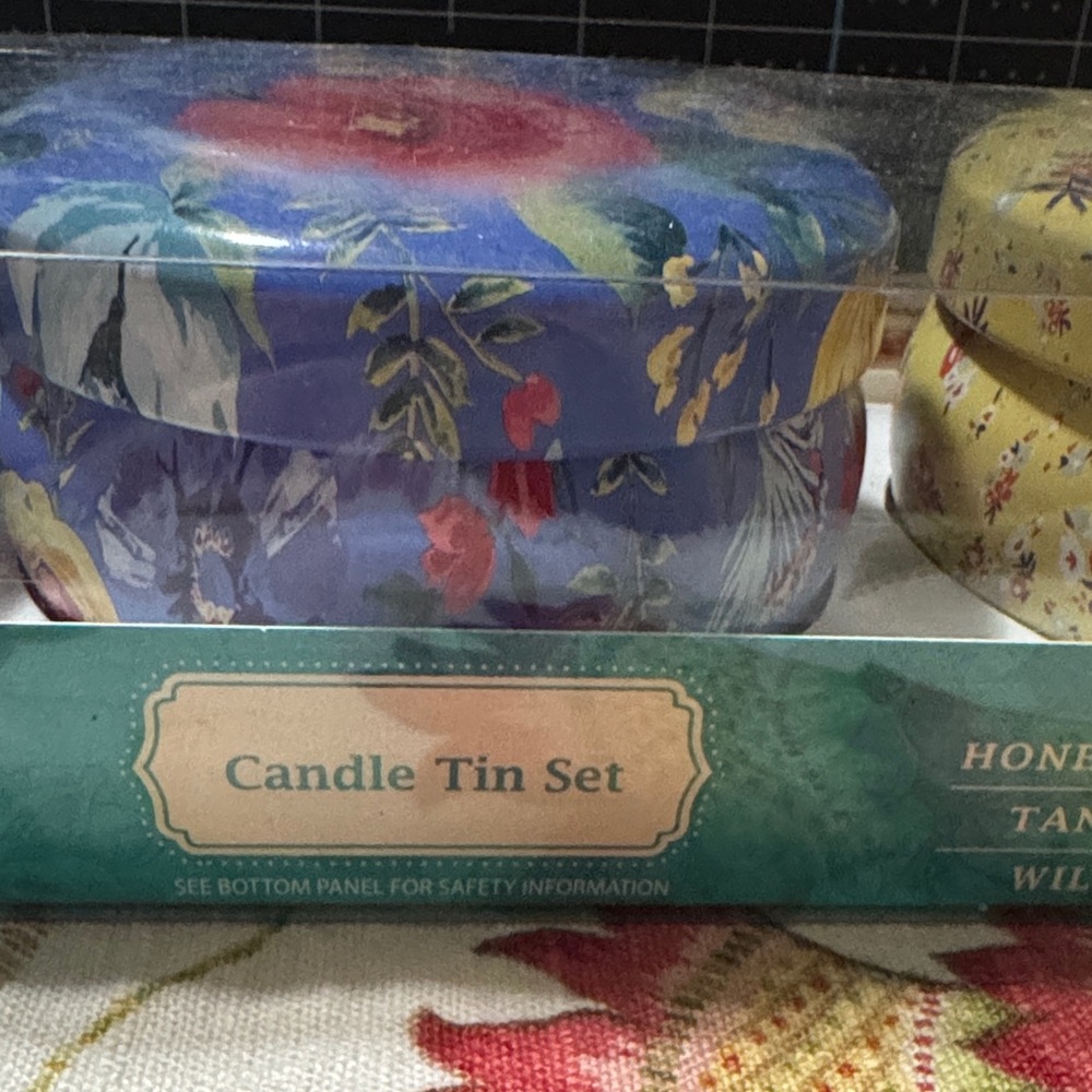 NIB The Pioneer Women Floral Candle Tin Set - Picture 2 of 6